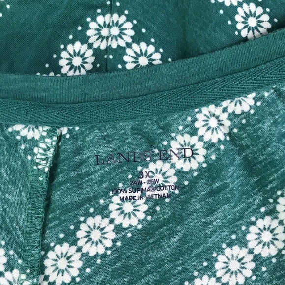 Lands End 3XL Blouse V Neck - Picture 3 of 5